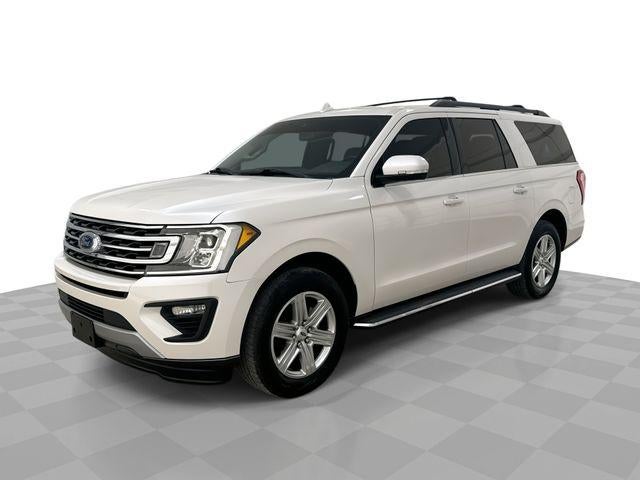 2019 Ford Expedition MAX XLT in White — front three-quarter view