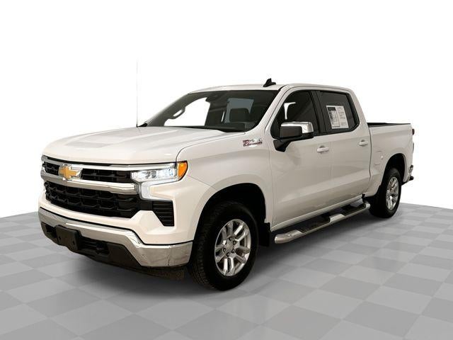 2022 Chevrolet Silverado 1500 LT in Summit White — front three-quarter view
