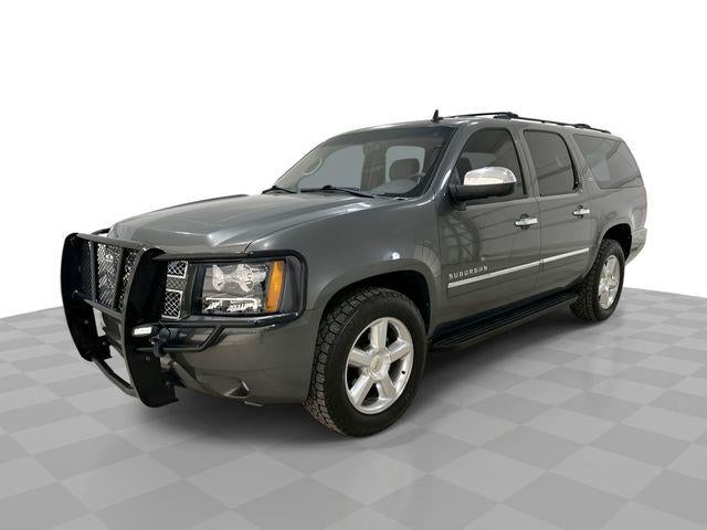 2011 Chevrolet Suburban LTZ in Steel Green Metallic — front three-quarter view